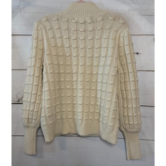 Vero Moda M Cream Sweater Ribbed Winter Ready Cozy Comfy Everyday Wear - Picture 2 of 7